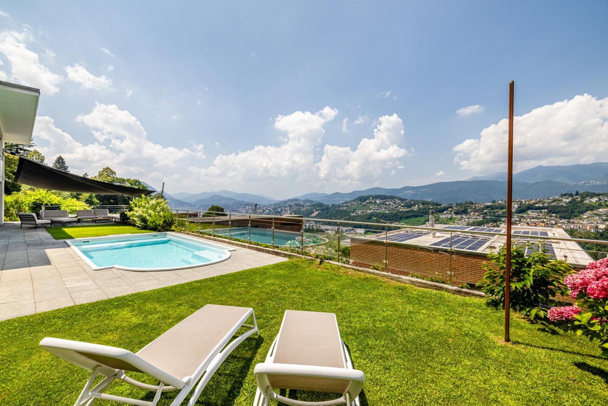 Villa Girandola With Private, Heated Pool Lugano Extérieur photo