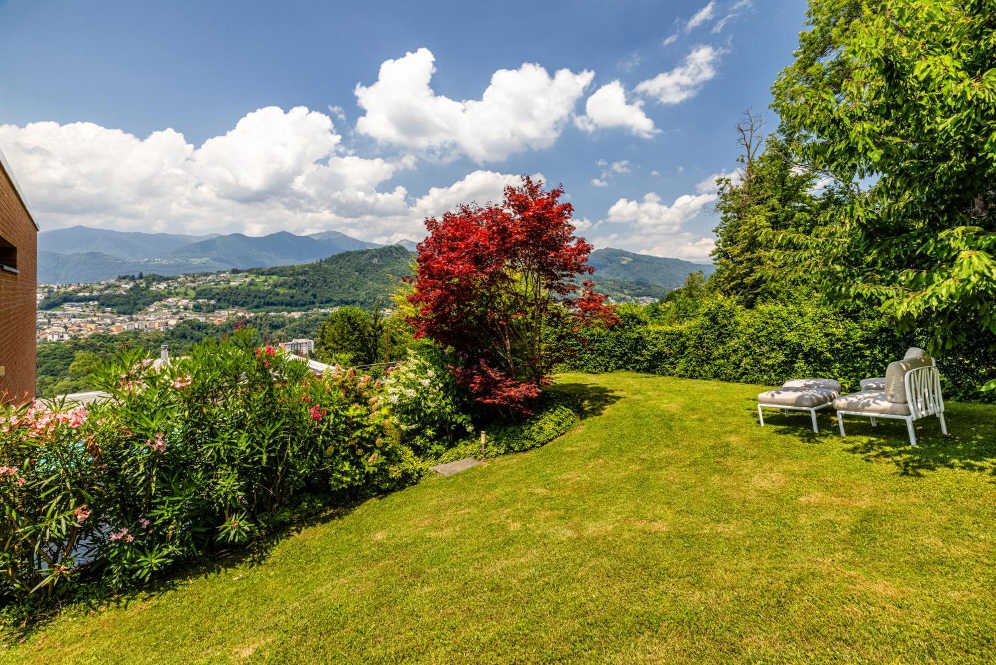 Villa Girandola With Private, Heated Pool Lugano Extérieur photo